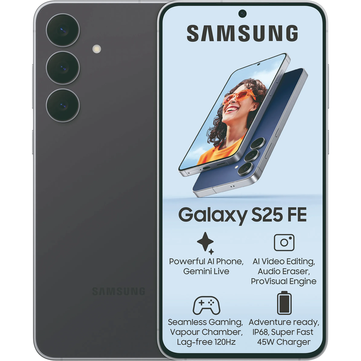 Samsung Galaxy S25 FE - Black 128GB